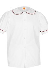 SS Piped Peter Pan Blouse (9361)(Red Piping)