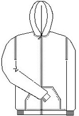 SPAS St. Philip Zipper Sweatshirt with Embroidered Logo