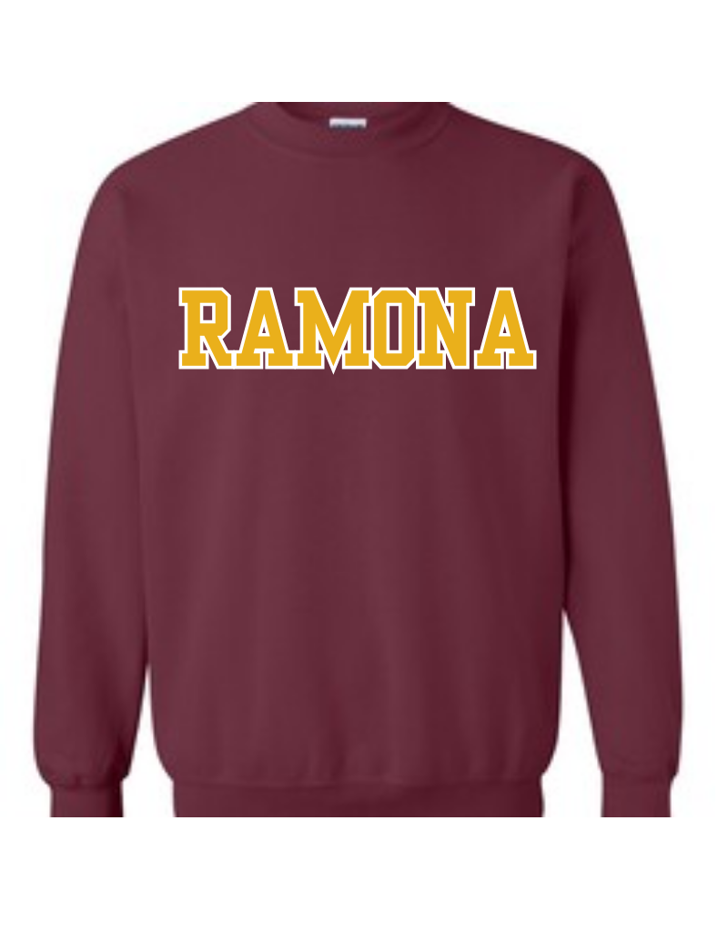 Ramona Bulldogs Crew Neck T-Shirt Ramona Bulldogs Crew Neck T-Shirt