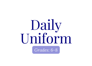 St. George School | Daily Uniform | 6-8