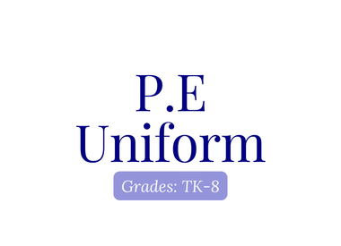 St. George School | P.E Uniform | TK-8