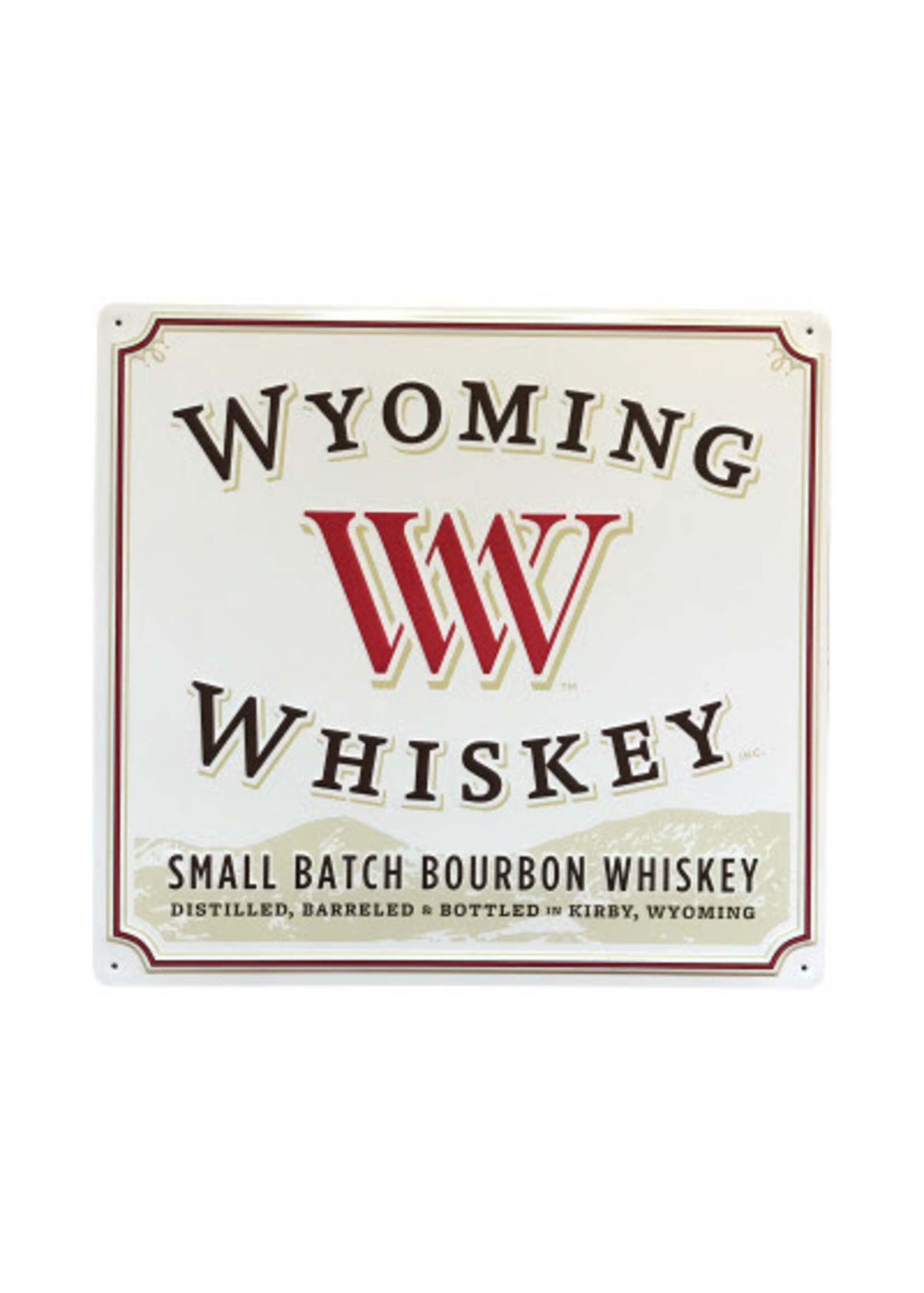 May Co Metal Bar Tacker Sign White Label