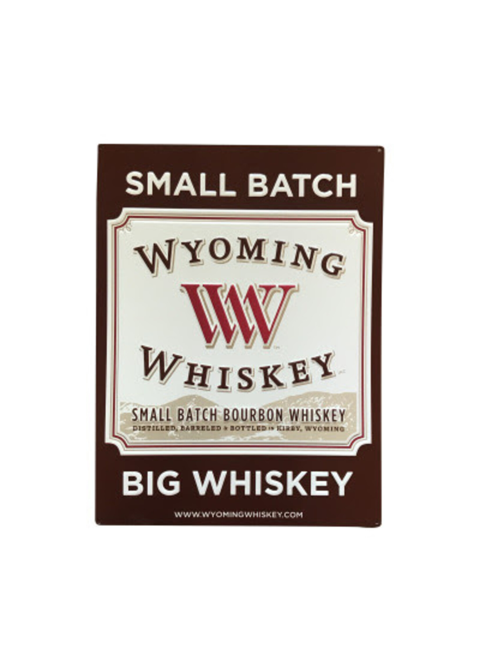 May Co Metal Bar Tacker Sign Brown Small Batch