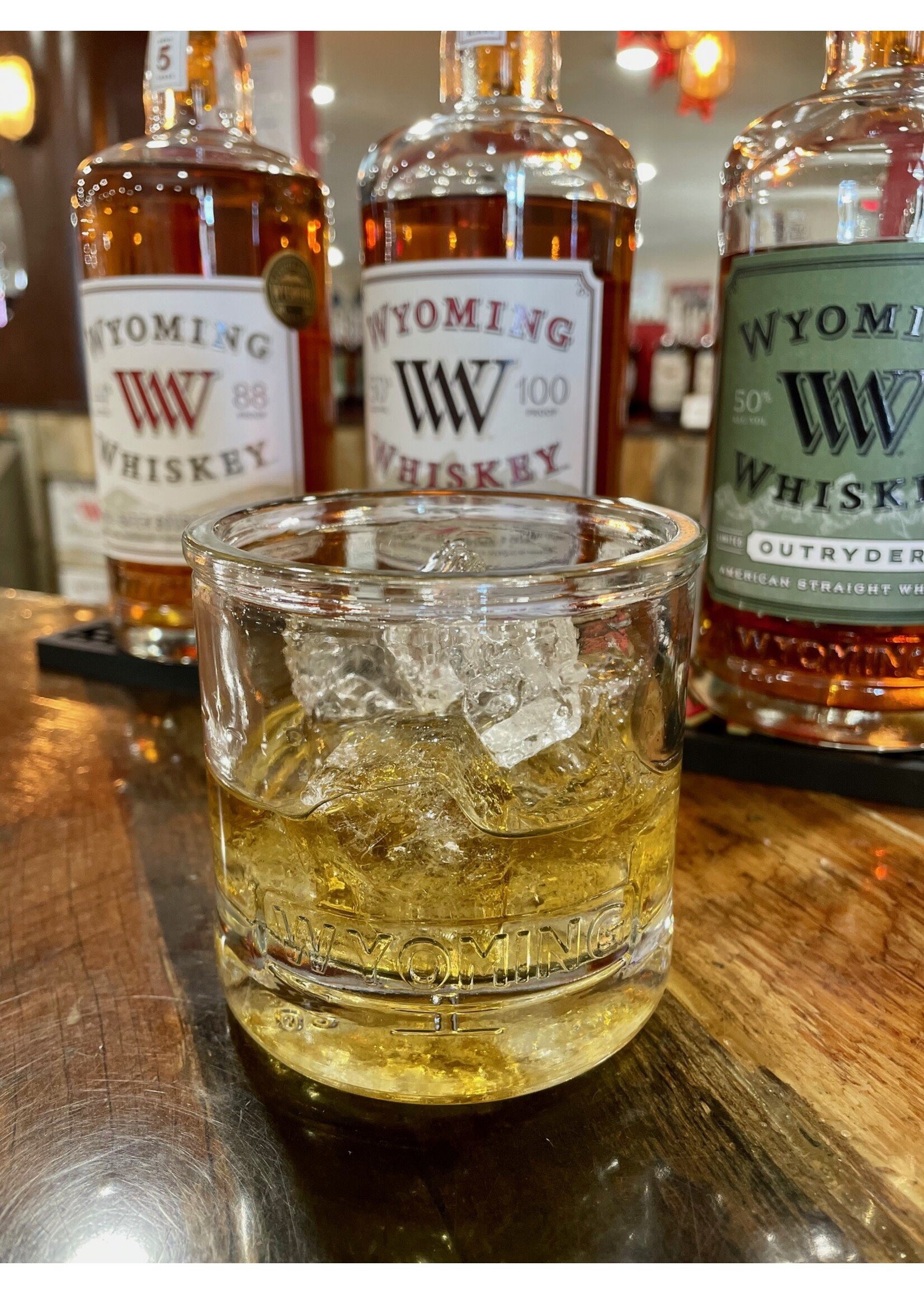 Goodman Bottle Bottom Rocks Glass