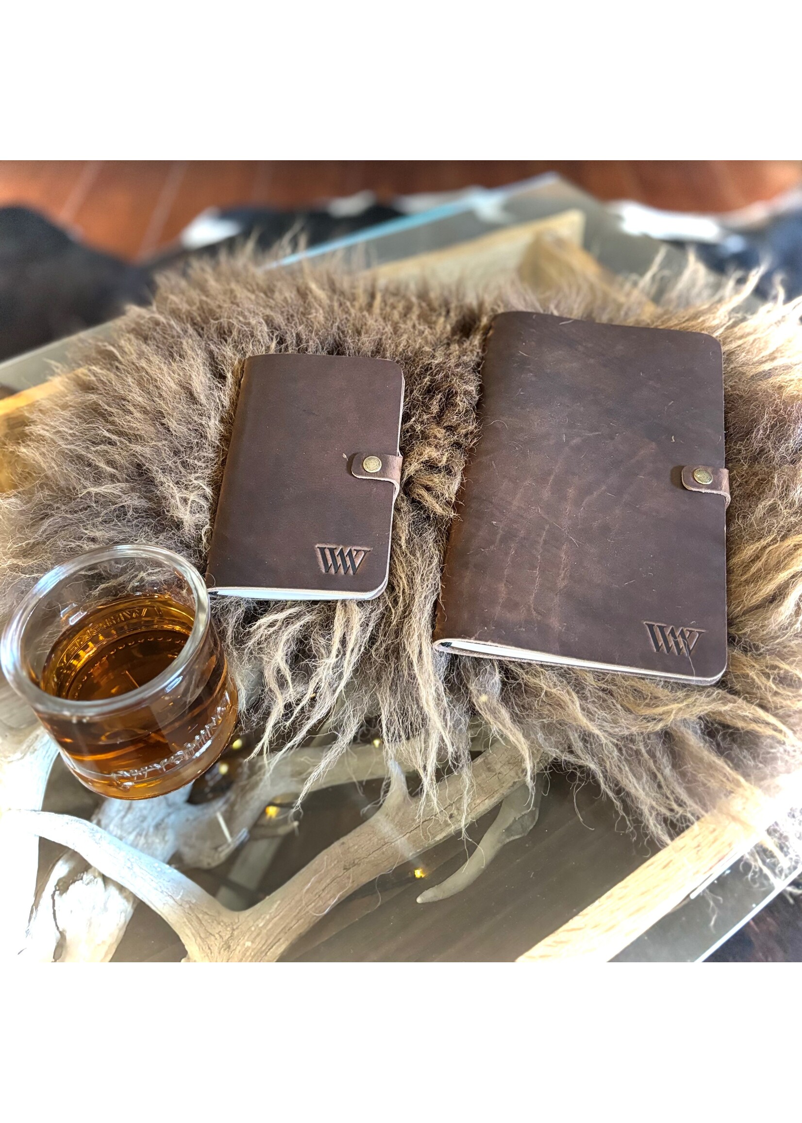 Range Leather WW Stamped Leather Journal (Large 8.5 x5.5)