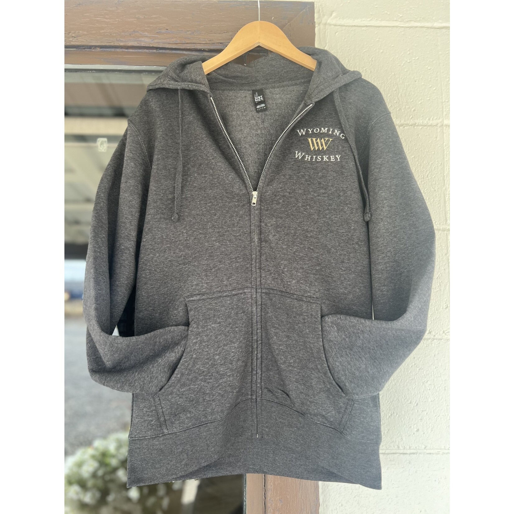 District Full Zip Hoodie Charcoal Heather