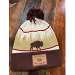 L2 Wyoming Whiskey Brown Buffalo Beanie