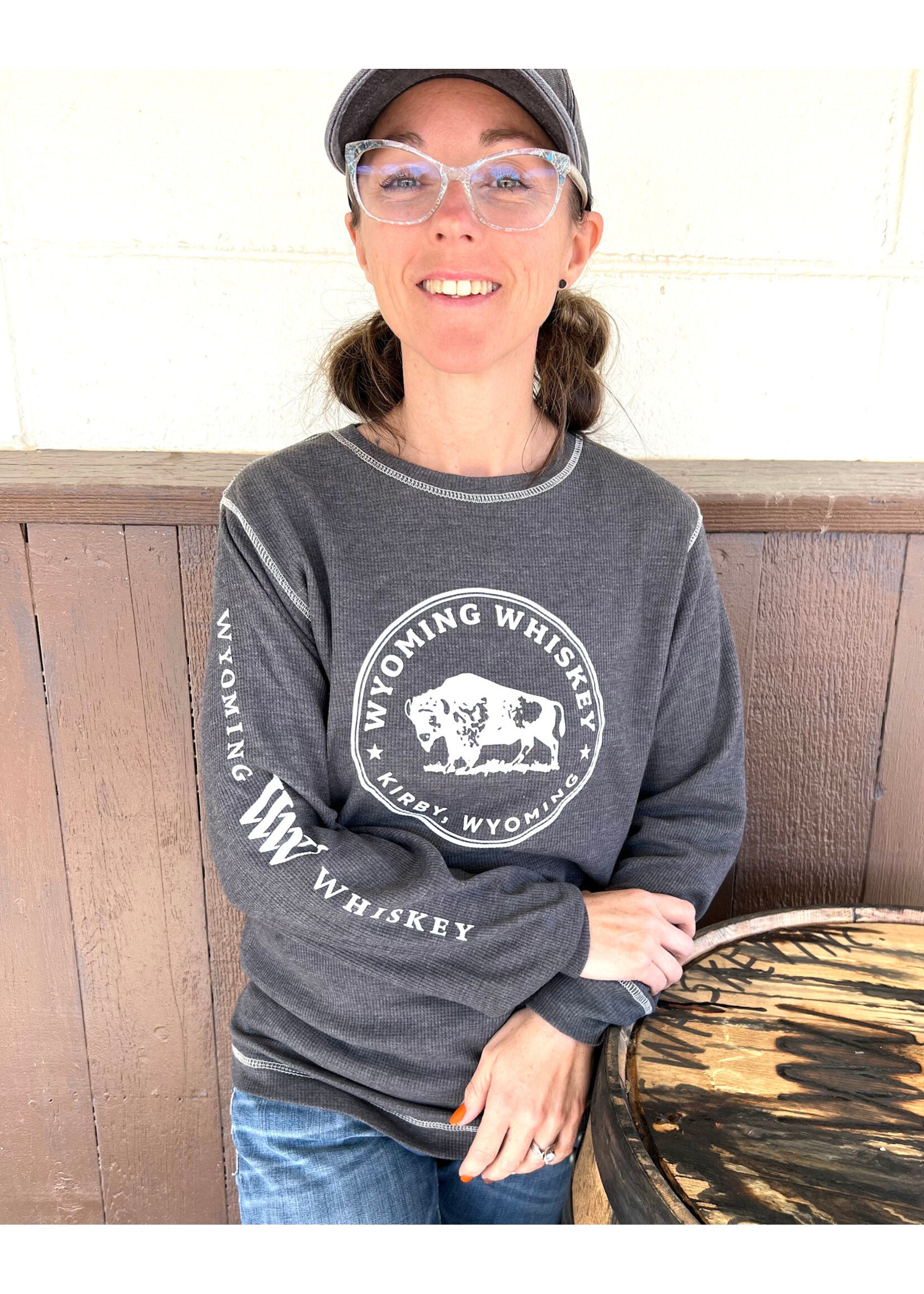 EGrandstand Waffle Long Sleeve Buffalo Seal