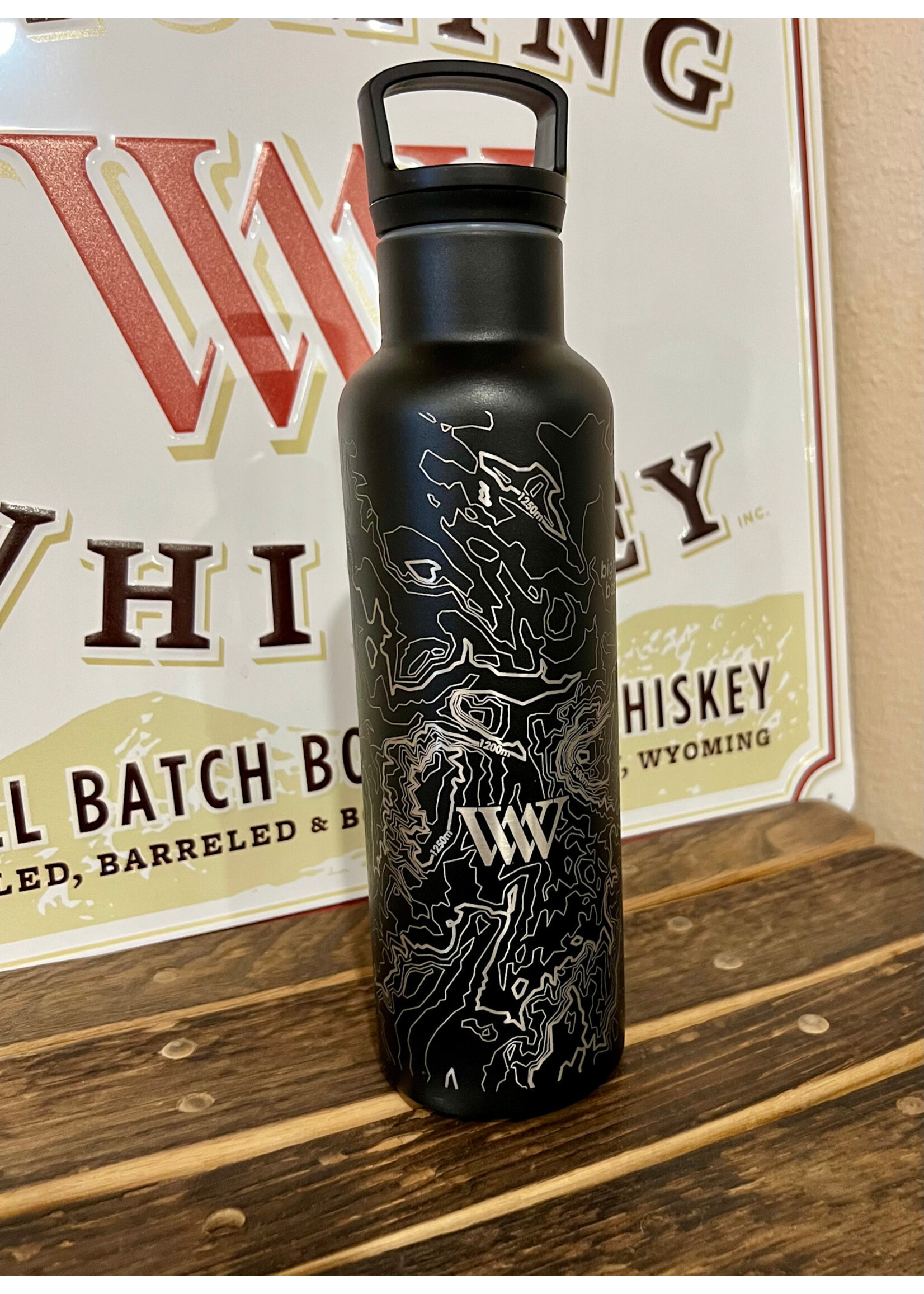 Well Told Design Topography Map 21oz Hydration Bottle