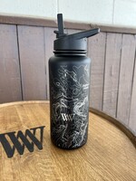 Well Told Design Topography Map 32oz Hydration Bottle