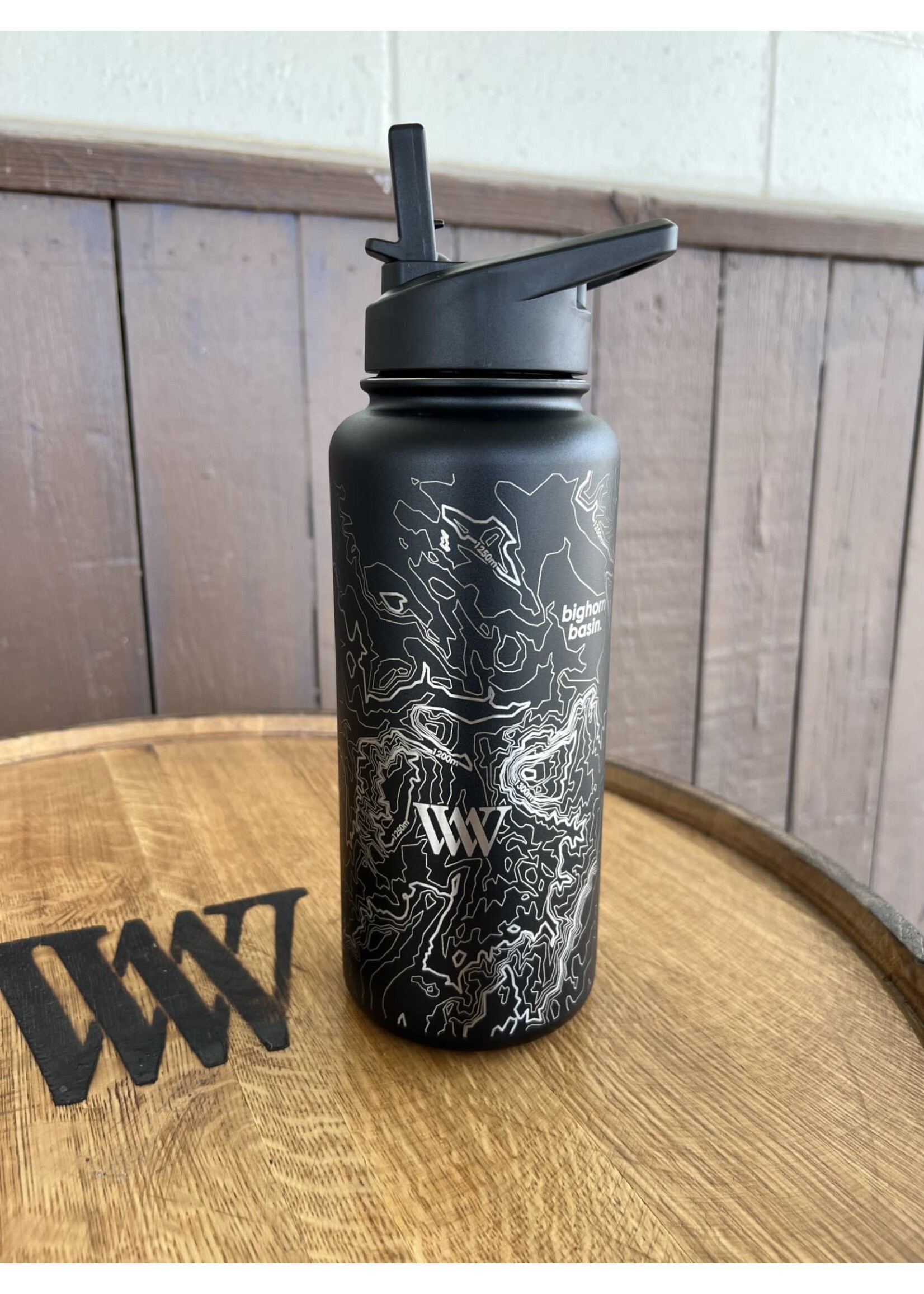 Well Told Design Topography Map 32oz Hydration Bottle