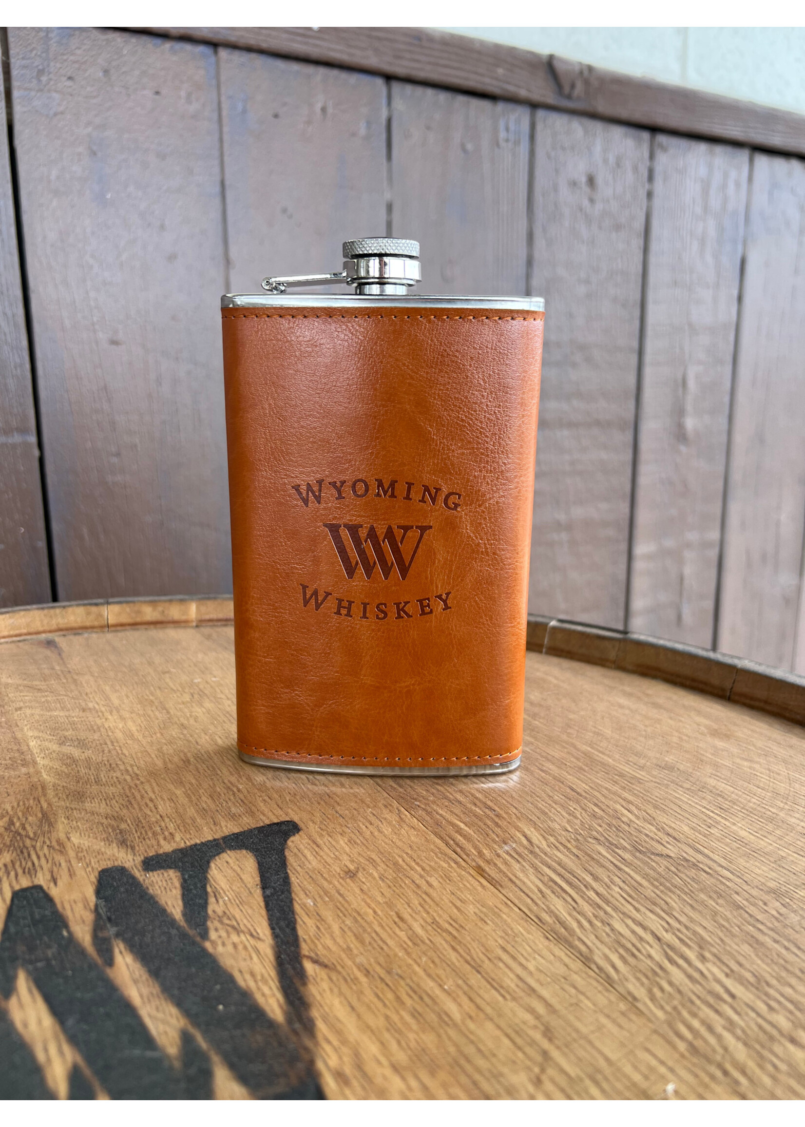 WW 10oz Leather Flask