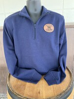 Wyoming Whiskey 1/4 Zip Sweatshirt W/Leather Patch