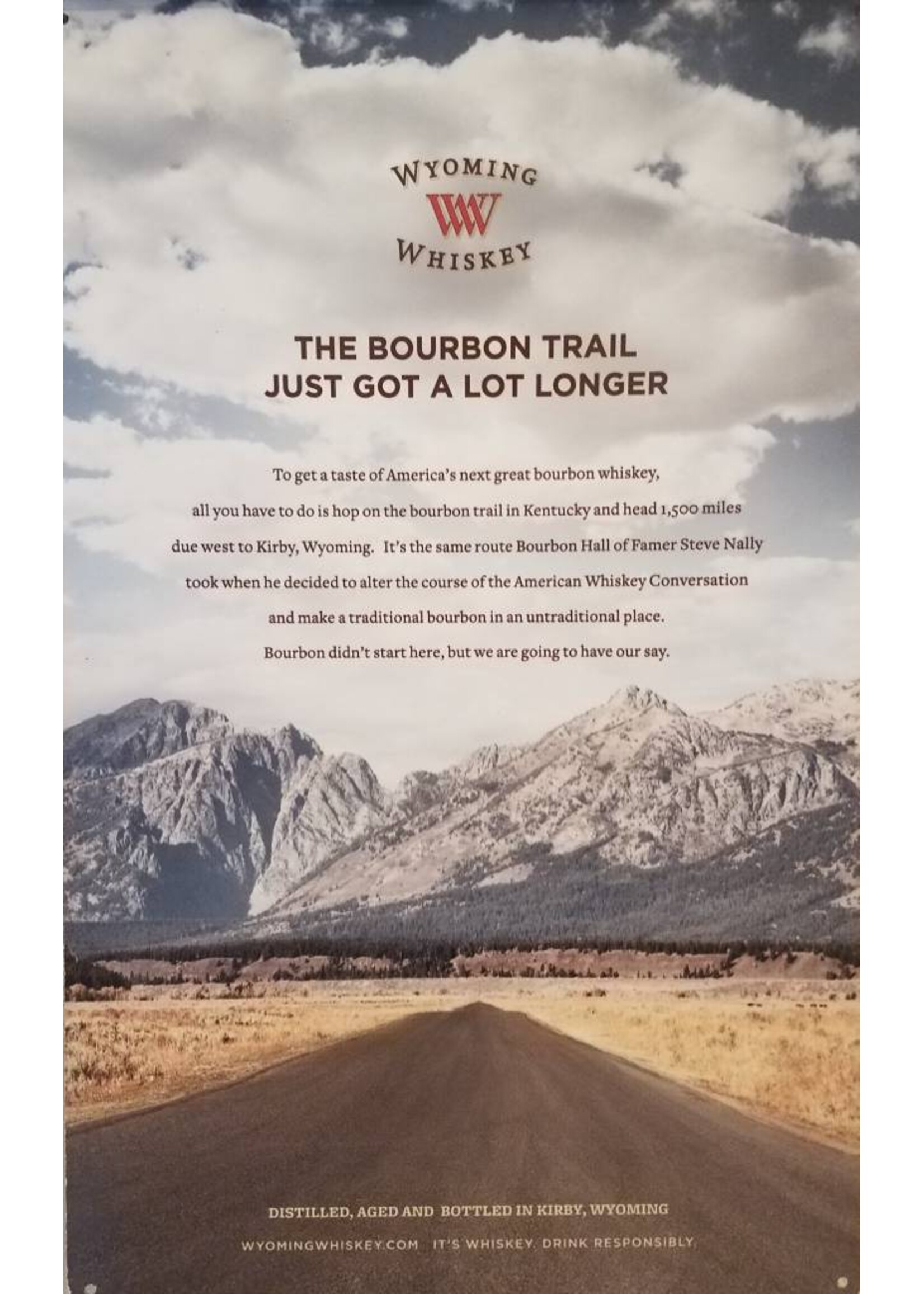 May Co Metal Tacker Sign Bourbon Trail