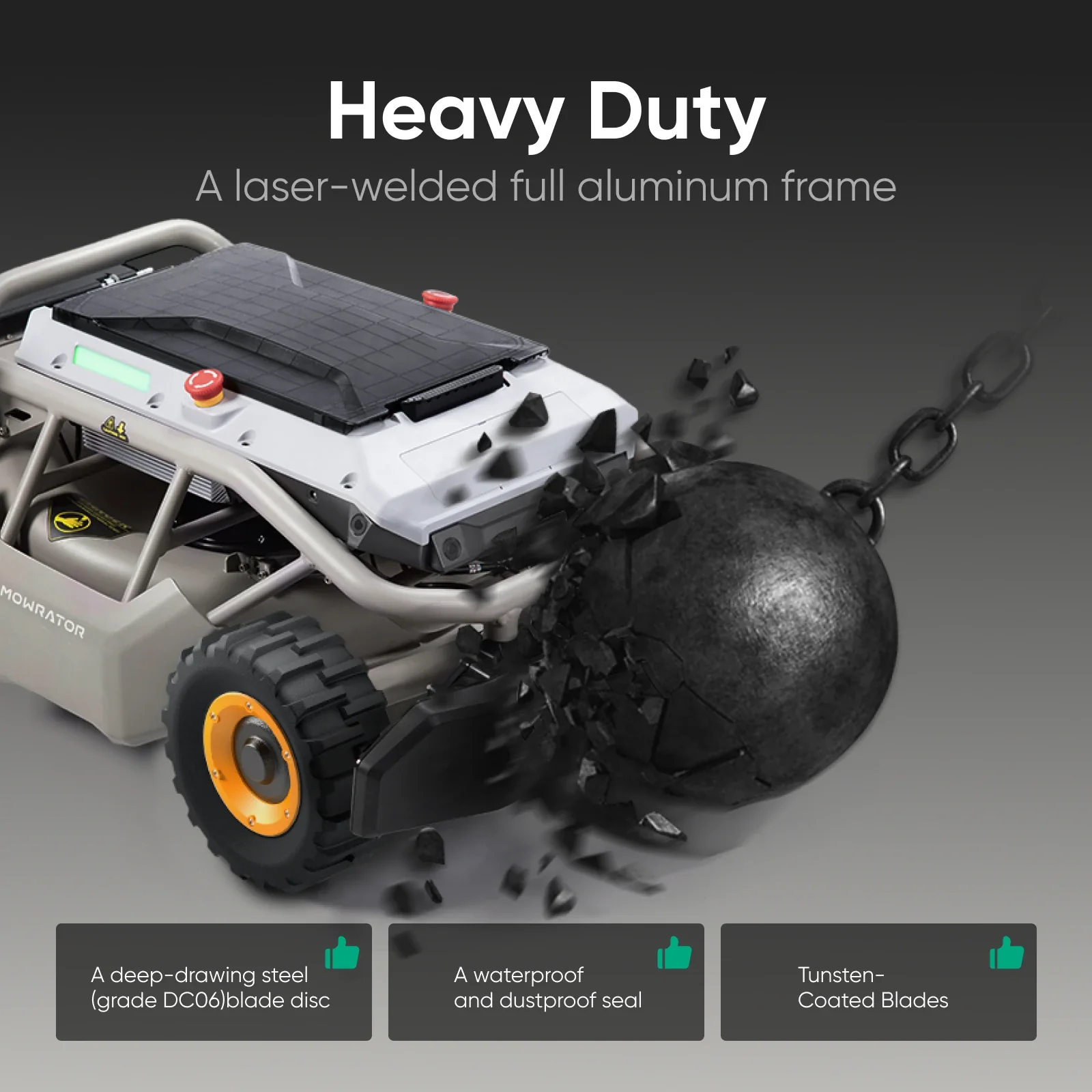 Mowrator Mowrator S1 4WD 85% Slope Wide Wheels Edition