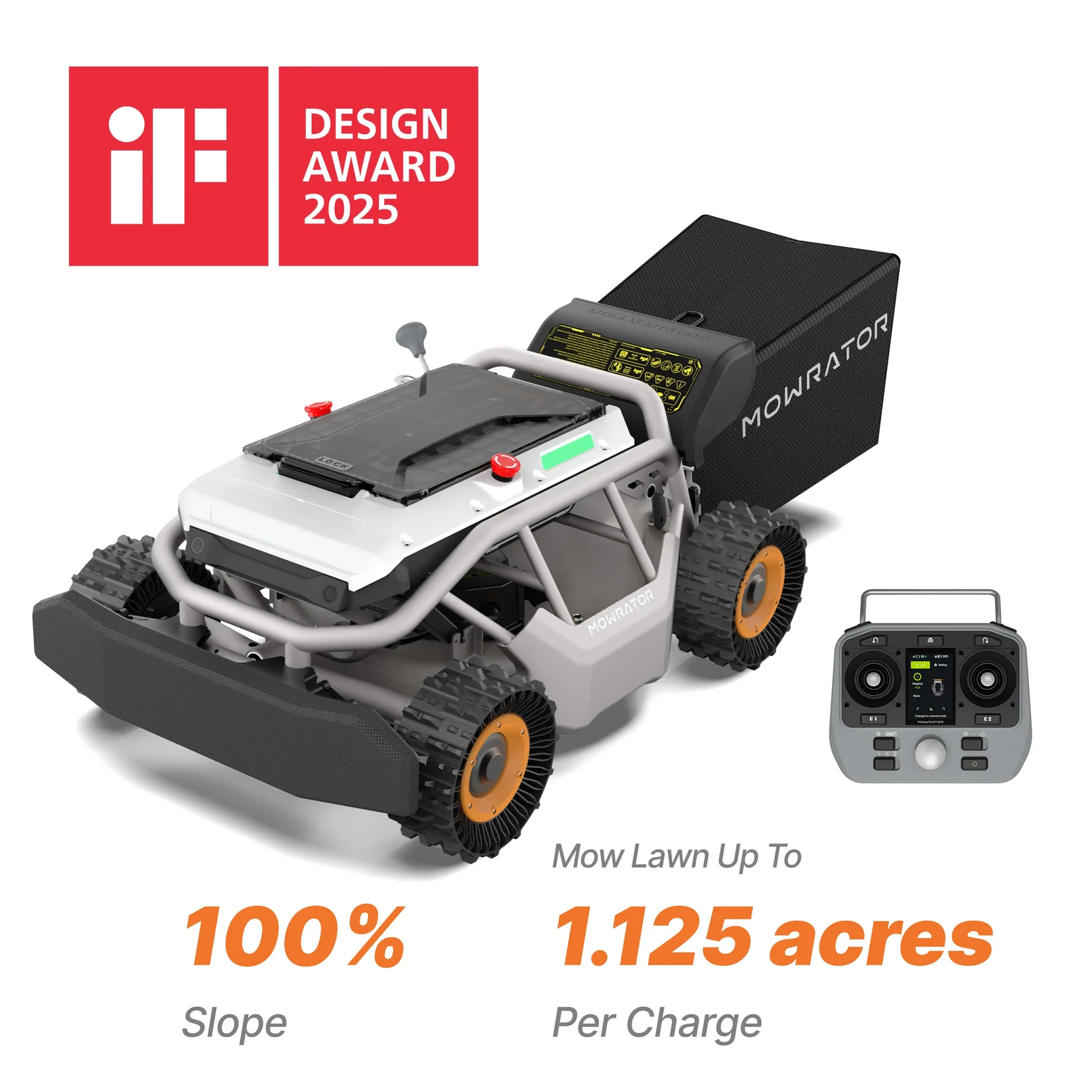 Mowrator Mowrator S1 4WD 100% Slope Deformable Tires Edition
