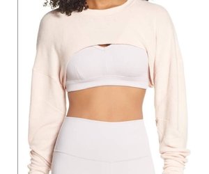 white extreme crop top