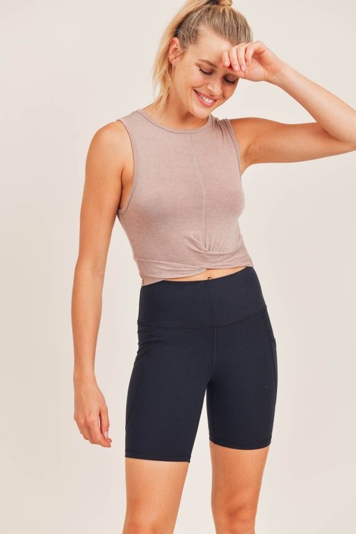 Mono B MONO Overlay Cropped Tank