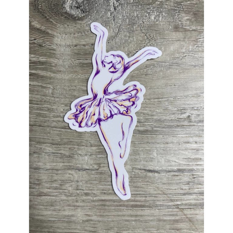Denali & Co. Tiny Line Ballerina Sticker