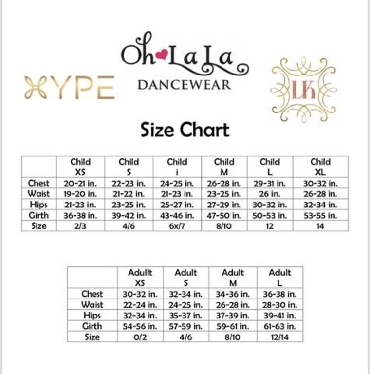 CK Size Chart – Mia Bella Designer Childrenswear