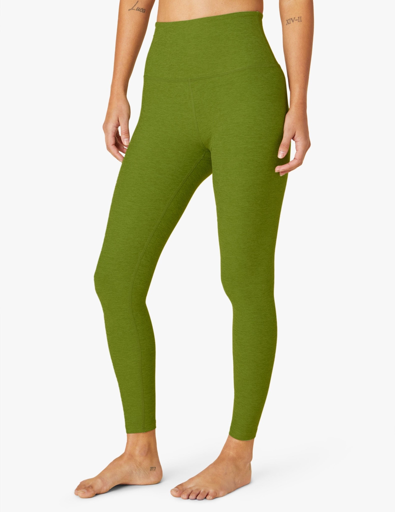 Beyond Yoga Caught In The Midi Space-Dye High-Waisted Legging | Urban  Outfitters