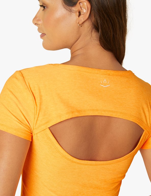 Beyond Yoga BY Featherweight Perspective Cropped Tee