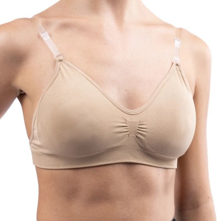 ST Seamless Clear Back Bra/ Removable Pads- Youth - Bellissimo