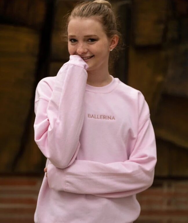 Covet Dance CD Ballerina Embroidered Sweatshirt - Adult