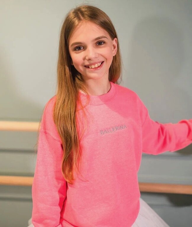 Covet Dance CD Ballerina Embroidered Pullover- Youth