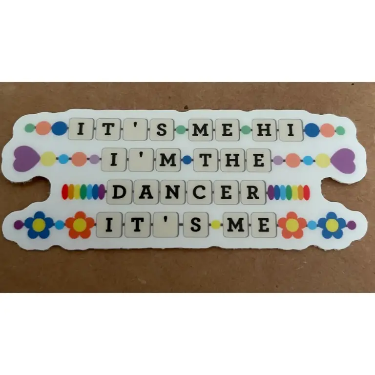 Denali & Co. D&C It's Me Hi I'm The Dancer Friendship Bracelet Sticker