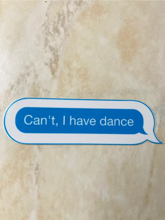 Denali & Co. D&C Can't. I Have Dance Mini Sticker