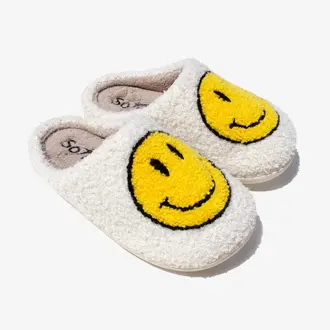 So Danca SOD Smiley Face Slippers YELLOW
