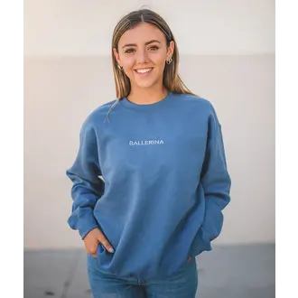 Covet Dance CD Ballerina Embroidered Sweatshirt- Adult