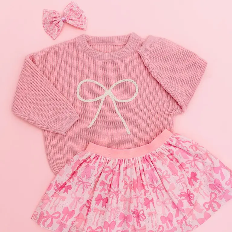 Sweet Winks SW Bow Knit Sweater