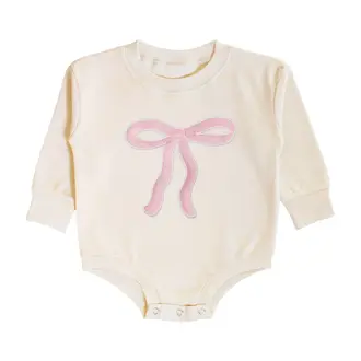 Sweet Winks SW Coquette Bow Patch Romper