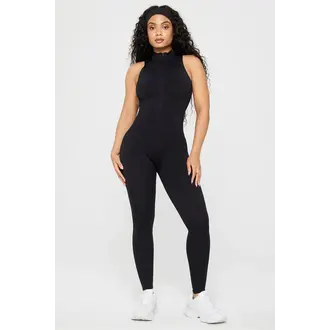 Fabletics FAB Seamless Zip Front Jumpsuit