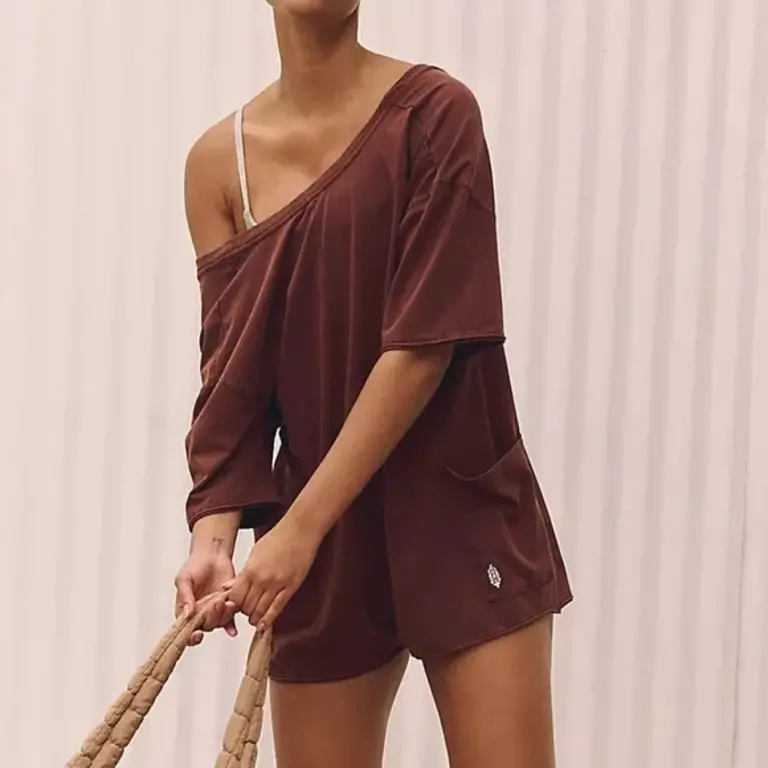 Free People Free People Hot Shot Tee Romper