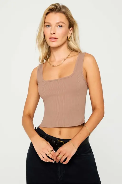 Fabletics FAB Daily Rib Square Neck Tank