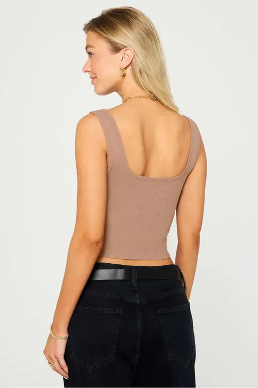 Fabletics FAB Daily Rib Square Neck Tank