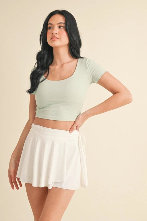 Kimberly C KC Twist Back Short Sleeve Top