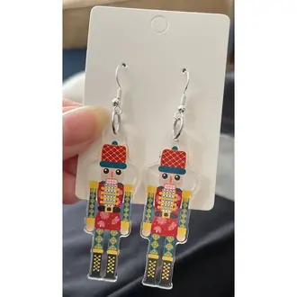 Denali & Co. D&C Nutcracker 2" Acrylic Earrings
