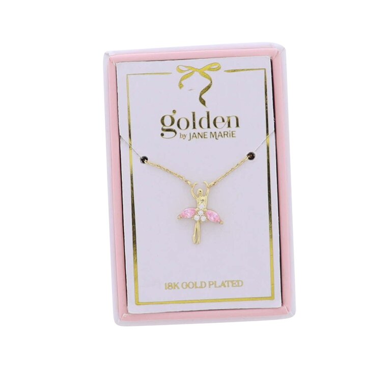 Jane Marie JM Necklace with Crystal Ballerina