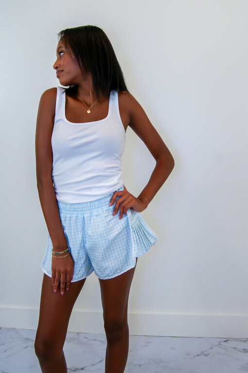 Kimberly C KC Gingham Athletic Short