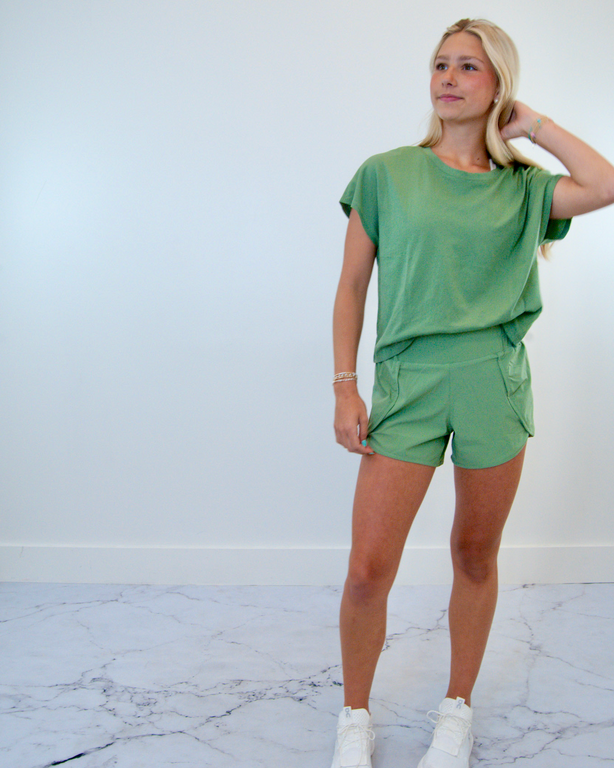 Mono B MONO HW Athleisure Split Short