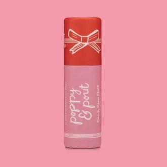 Poppy & Pout P&P Holiday Candy Cane Fluff Lip Balm
