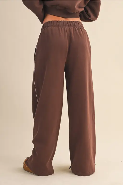 Kimberly C KC Core Cozy Fleece Wide Leg Sweatpants