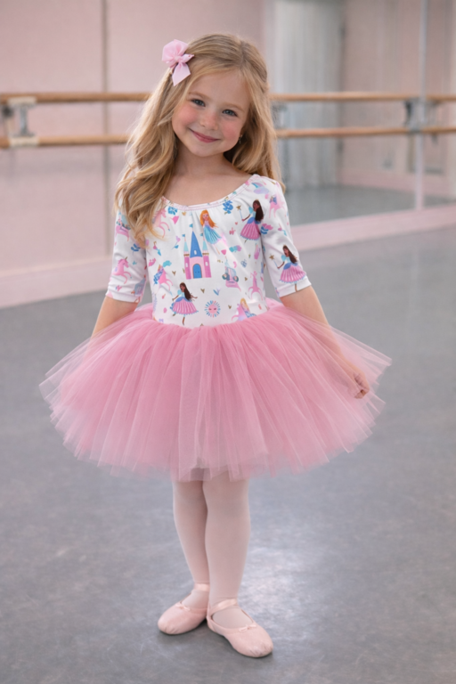 Mila & Rose MR 3/4 Sleeve Tutu Leotard