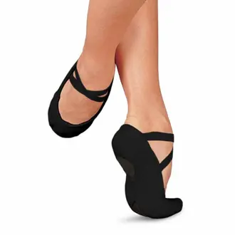 Capezio Hanami Canvas Ballet- ADULT Black