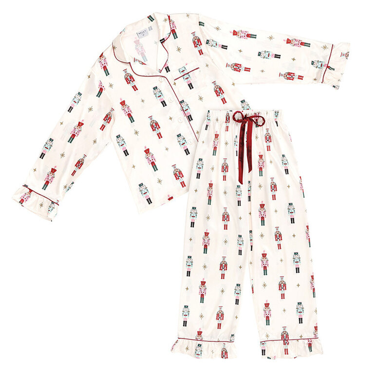 Bella Sleep + Spa BSS Nutcracker Ruffle Pajama Set