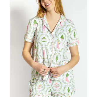 Royal Standard RS Nutcracker Trellis Short Sleeve Sleep Shirt - Adult